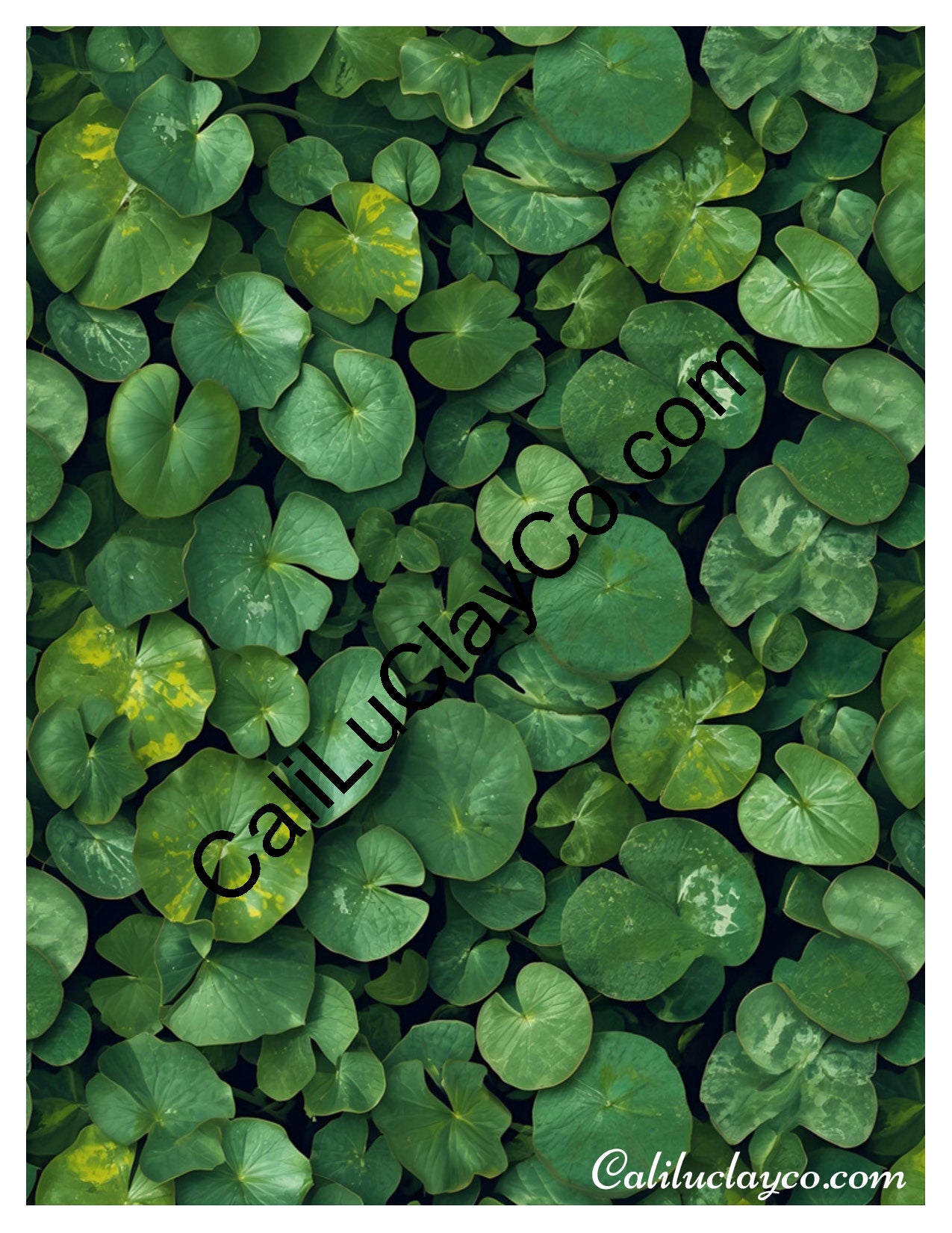 Real Ivy Left & Right Polymer Clay Water-Soluble Transfer Sheet / Tattoo Paper