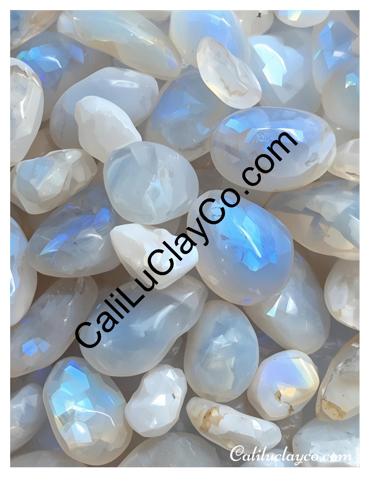 Moonstones #4 Left & Right Polymer Clay Water-Soluble Transfer Sheet / Tattoo Paper