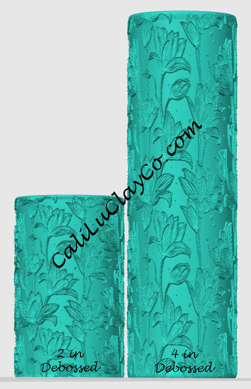 Lotus #1 Texture Roller for Polymer Clay/Fondant/Cookie Dough