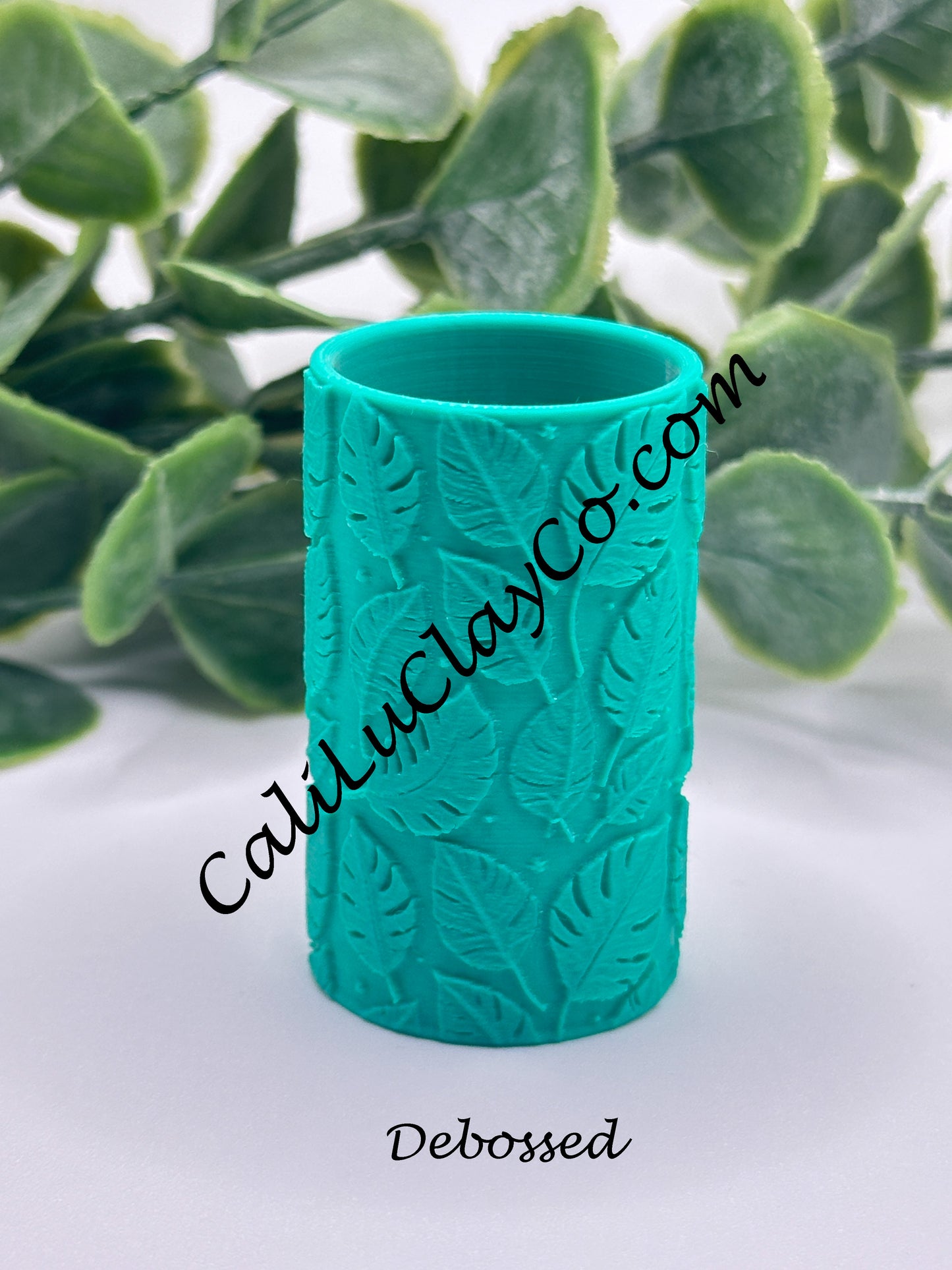 Monstera Leaves Pattern Polymer Clay / Cookie Dough Texture Roller