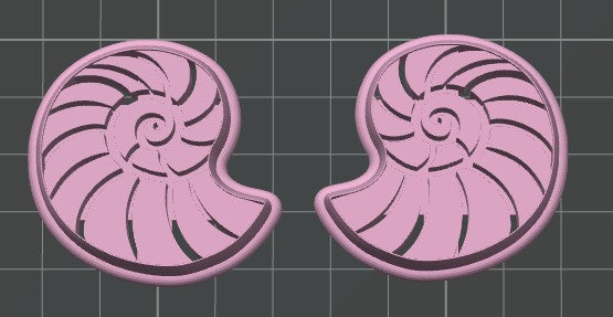 Conch Shell Cookie Cutter / Polymer Clay Cutter