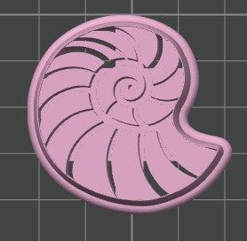 Conch Shell Cookie Cutter / Polymer Clay Cutter