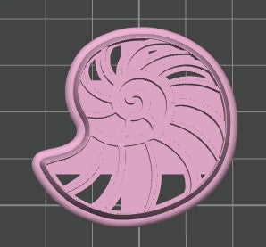 Conch Shell Cookie Cutter / Polymer Clay Cutter