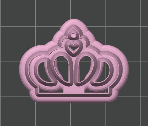 Crown Cookie Cutter / Polymer Clay Cutter