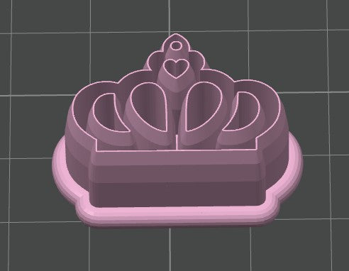 Crown Cookie Cutter / Polymer Clay Cutter