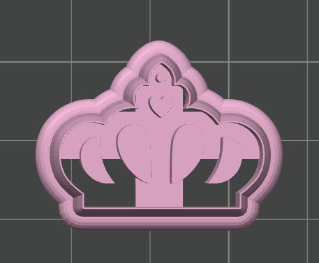 Crown Cookie Cutter / Polymer Clay Cutter