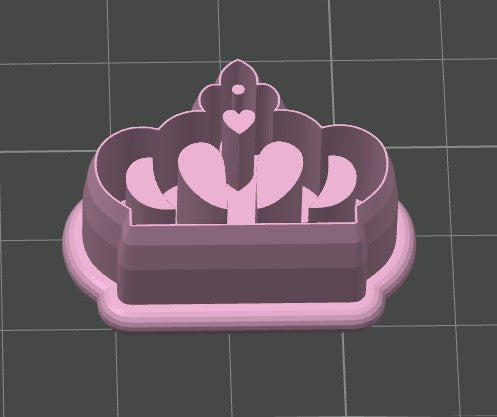 Crown Cookie Cutter / Polymer Clay Cutter