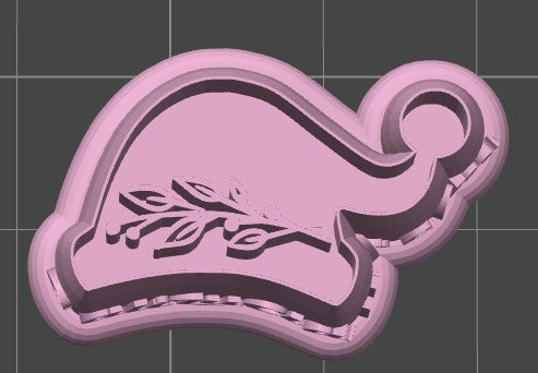 Elf Hat Cookie Cutter / Polymer Clay Cutter