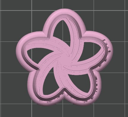 Plumeria Cookie Cutter / Polymer Clay Cutter