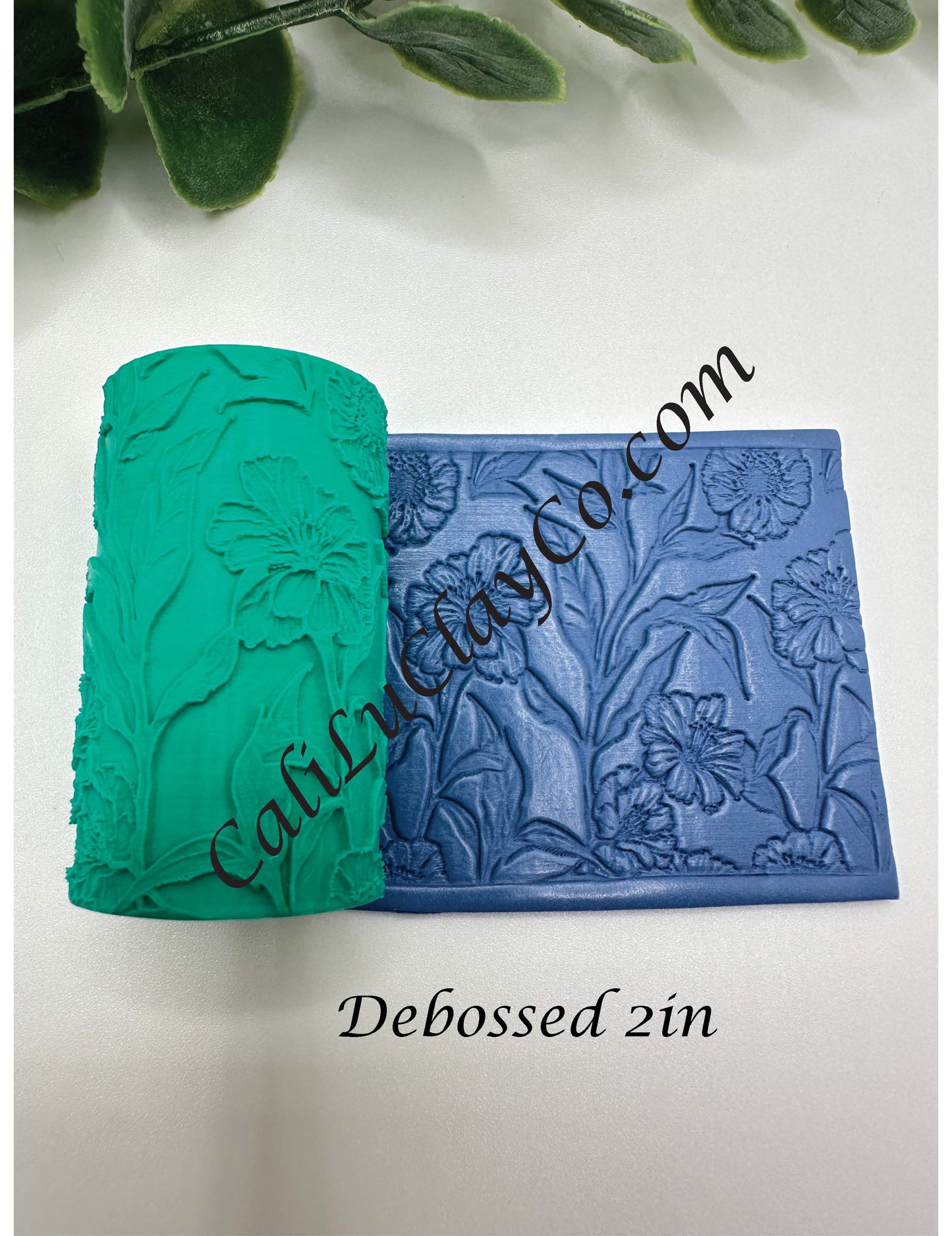 Flowy Floral Texture Roller for Polymer Clay/Fondant/Cookie Dough