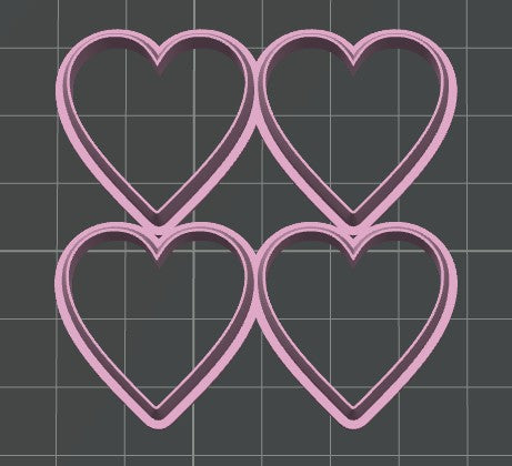 Heart Multi Cookie Cutter / Polymer Clay Cutter