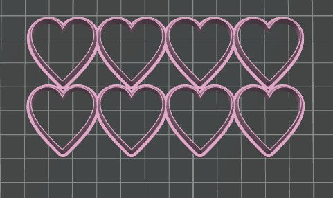 Heart Multi Cookie Cutter / Polymer Clay Cutter
