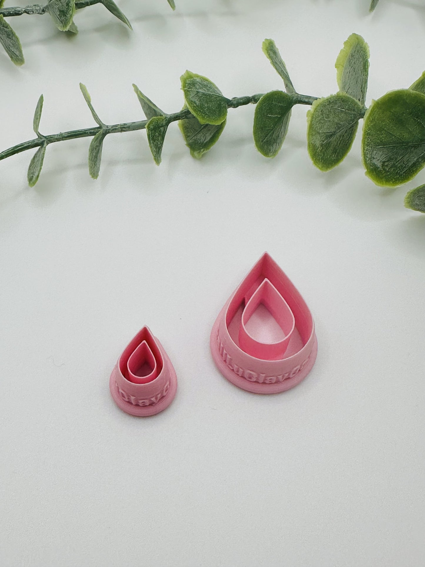 Teardrop Hoop Cookie Cutter / Polymer Clay Cutter
