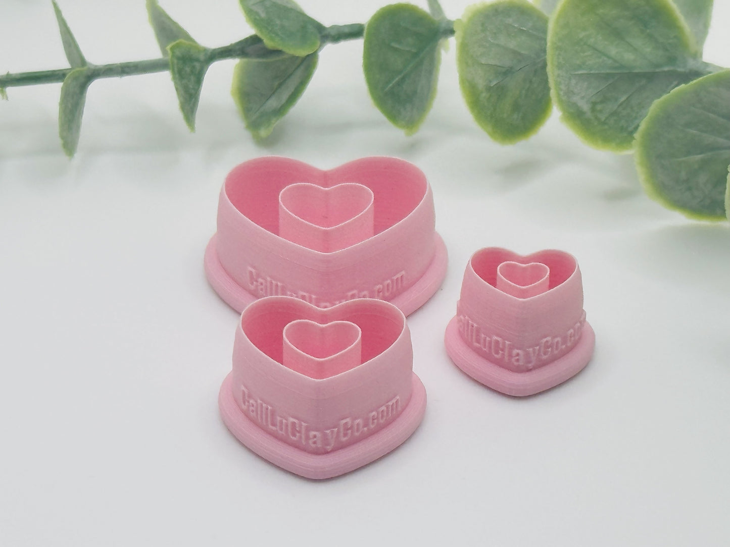 Heart Hoop Cookie Cutter / Polymer Clay Cutter
