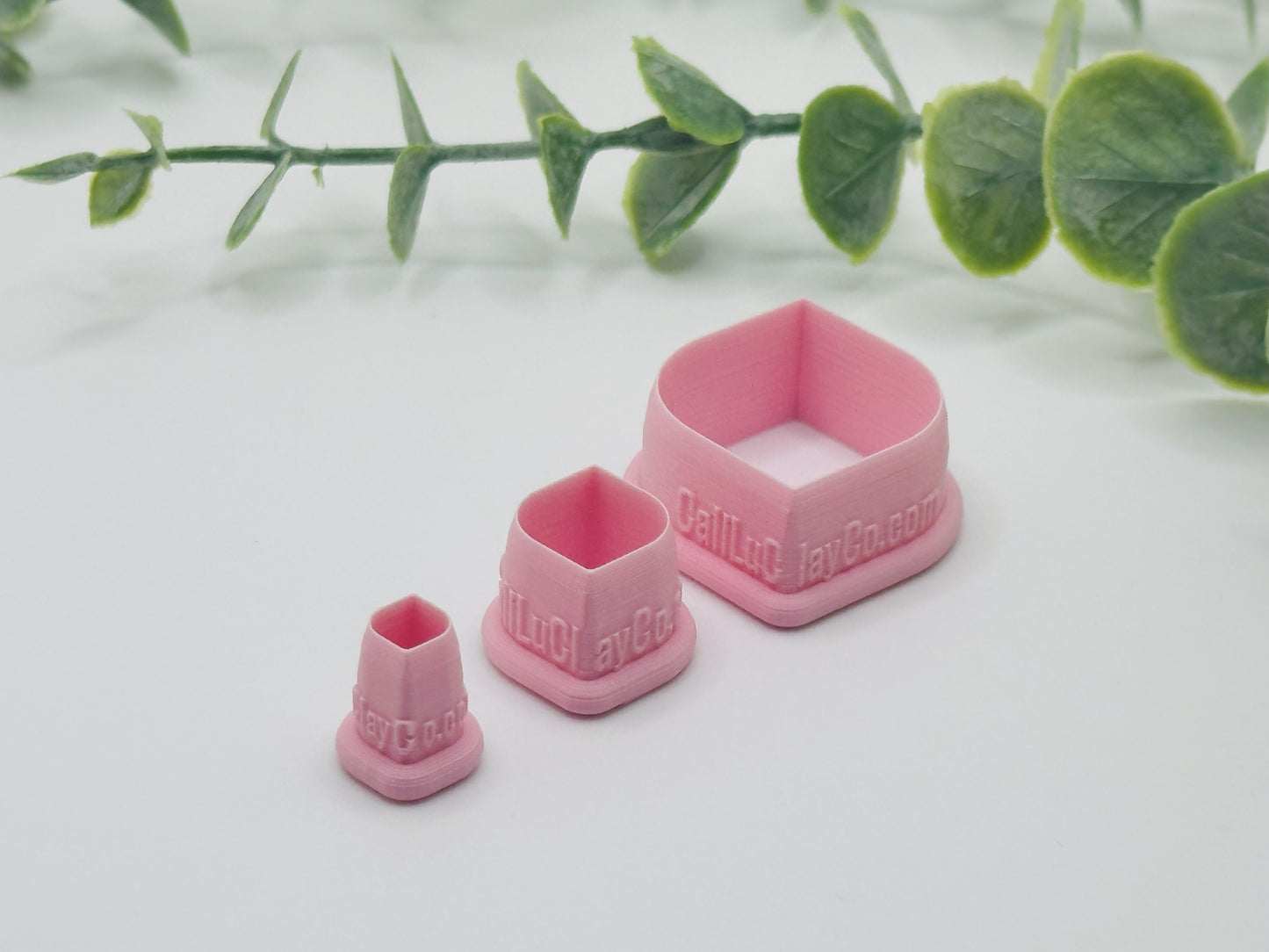 Diamond with Rounded Sides Cookie Cutter / Polymer Clay Cutter