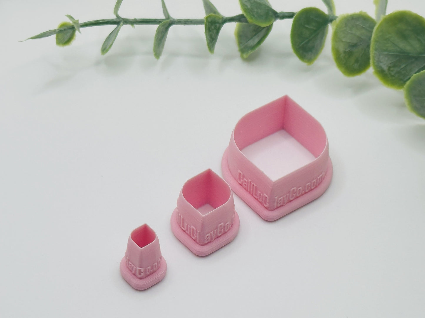 Diamond with Rounded Sides Cookie Cutter / Polymer Clay Cutter