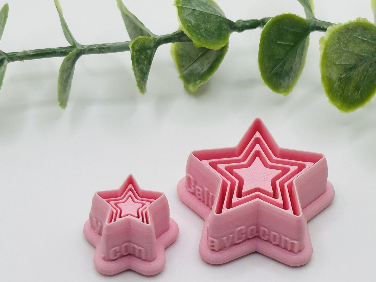 Triple Star Bezel Cookie Cutter / Polymer Clay Cutter