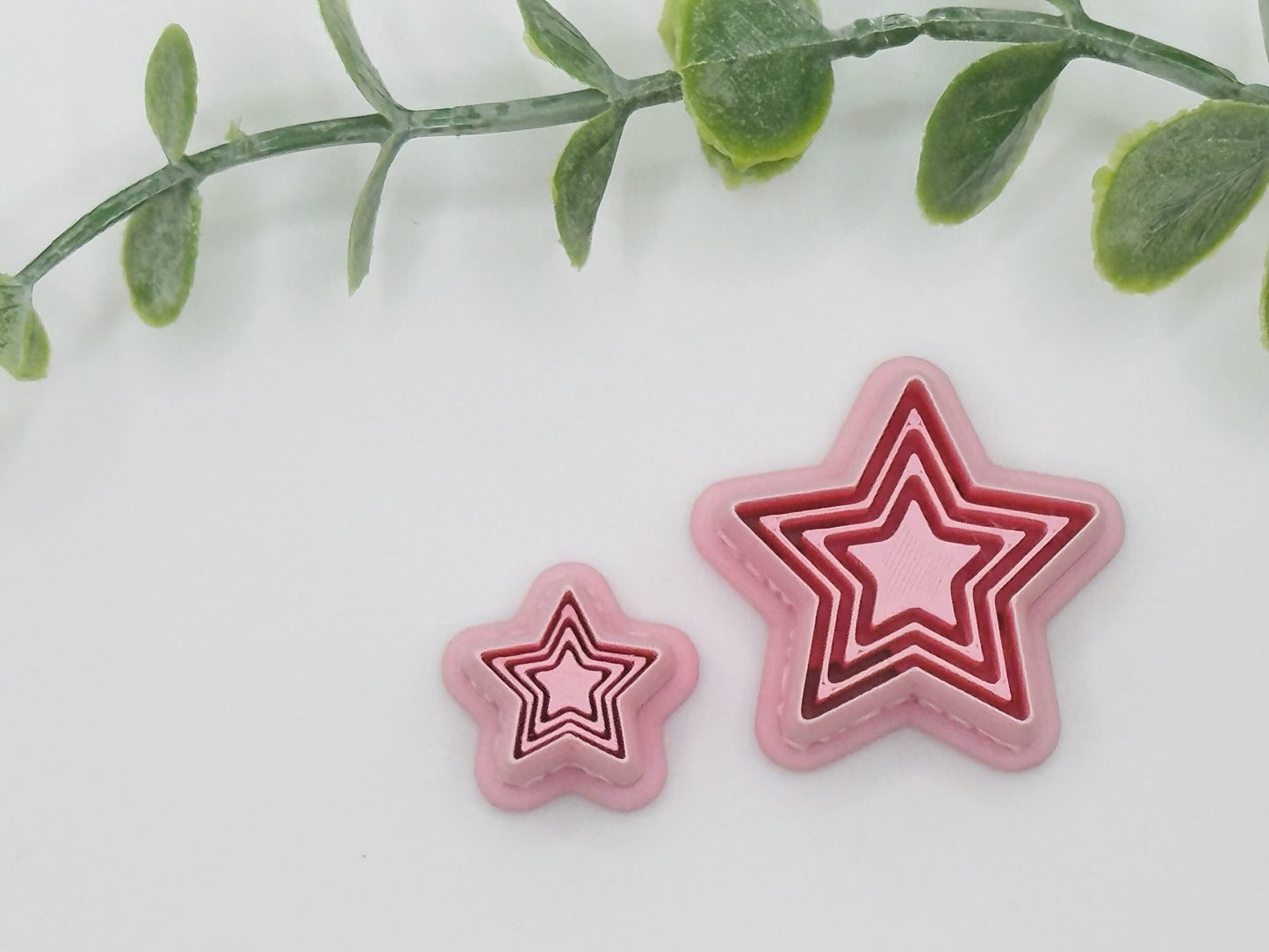 Triple Star Bezel Cookie Cutter / Polymer Clay Cutter