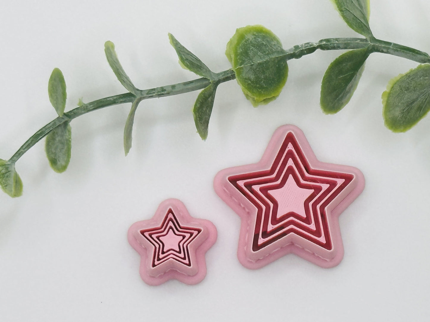 Triple Star Bezel Cookie Cutter / Polymer Clay Cutter