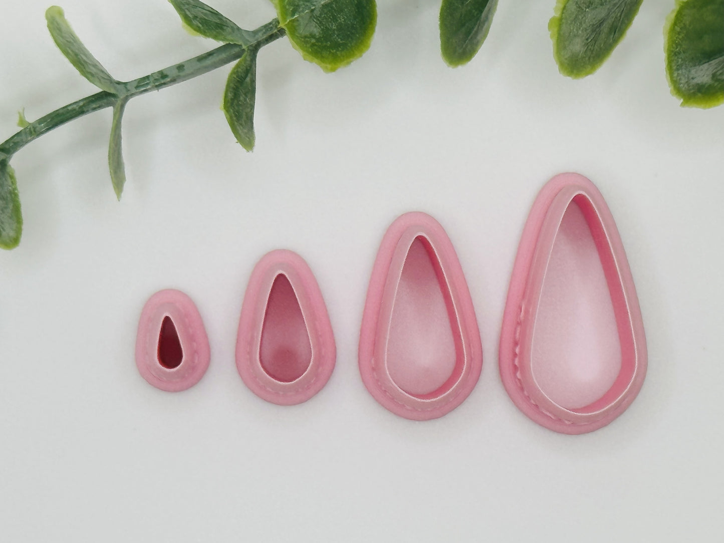 Tall Teardrop Cookie Cutter / Polymer Clay Cutter