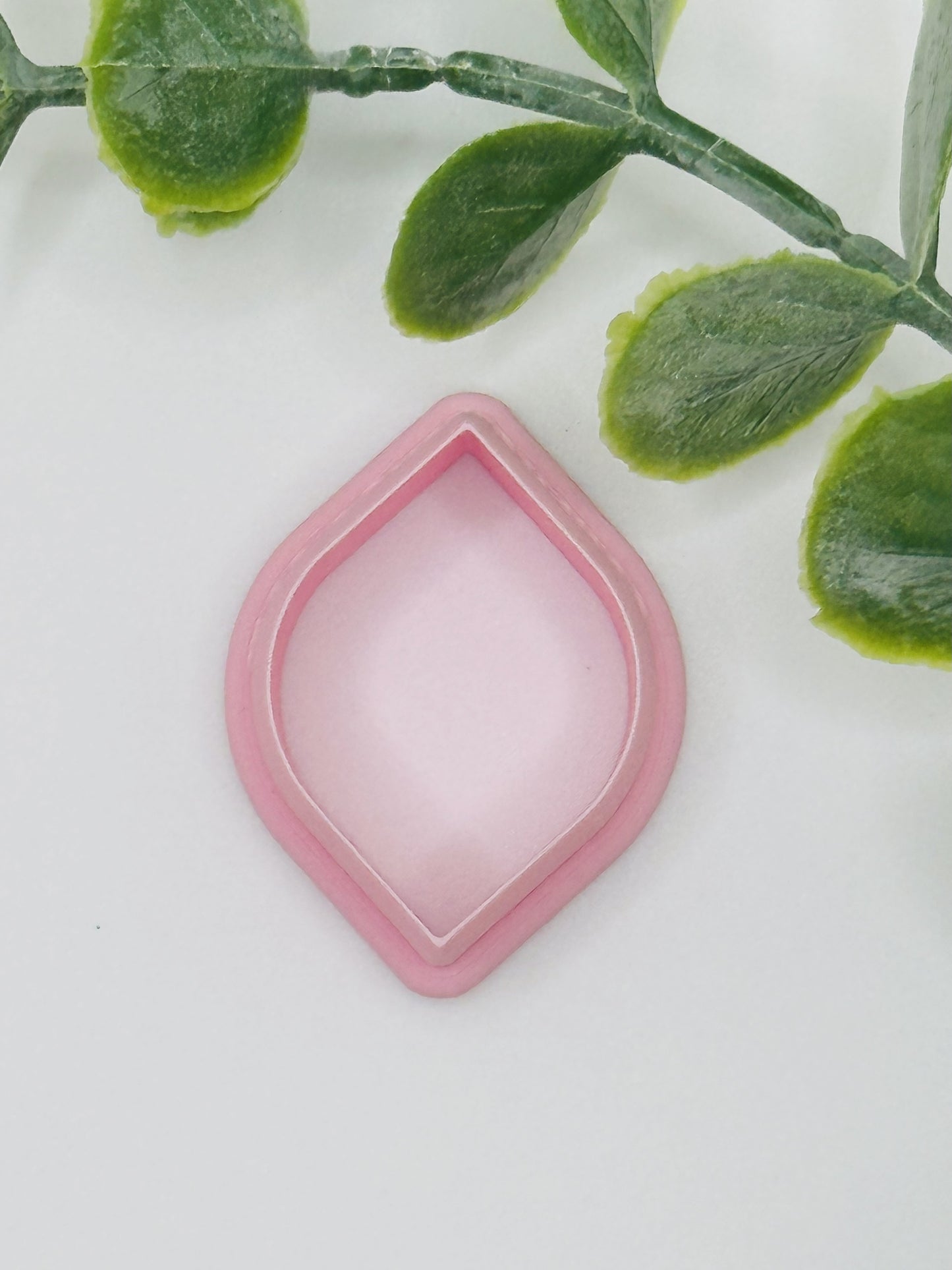 Diamond with Rounded Sides Cookie Cutter / Polymer Clay Cutter