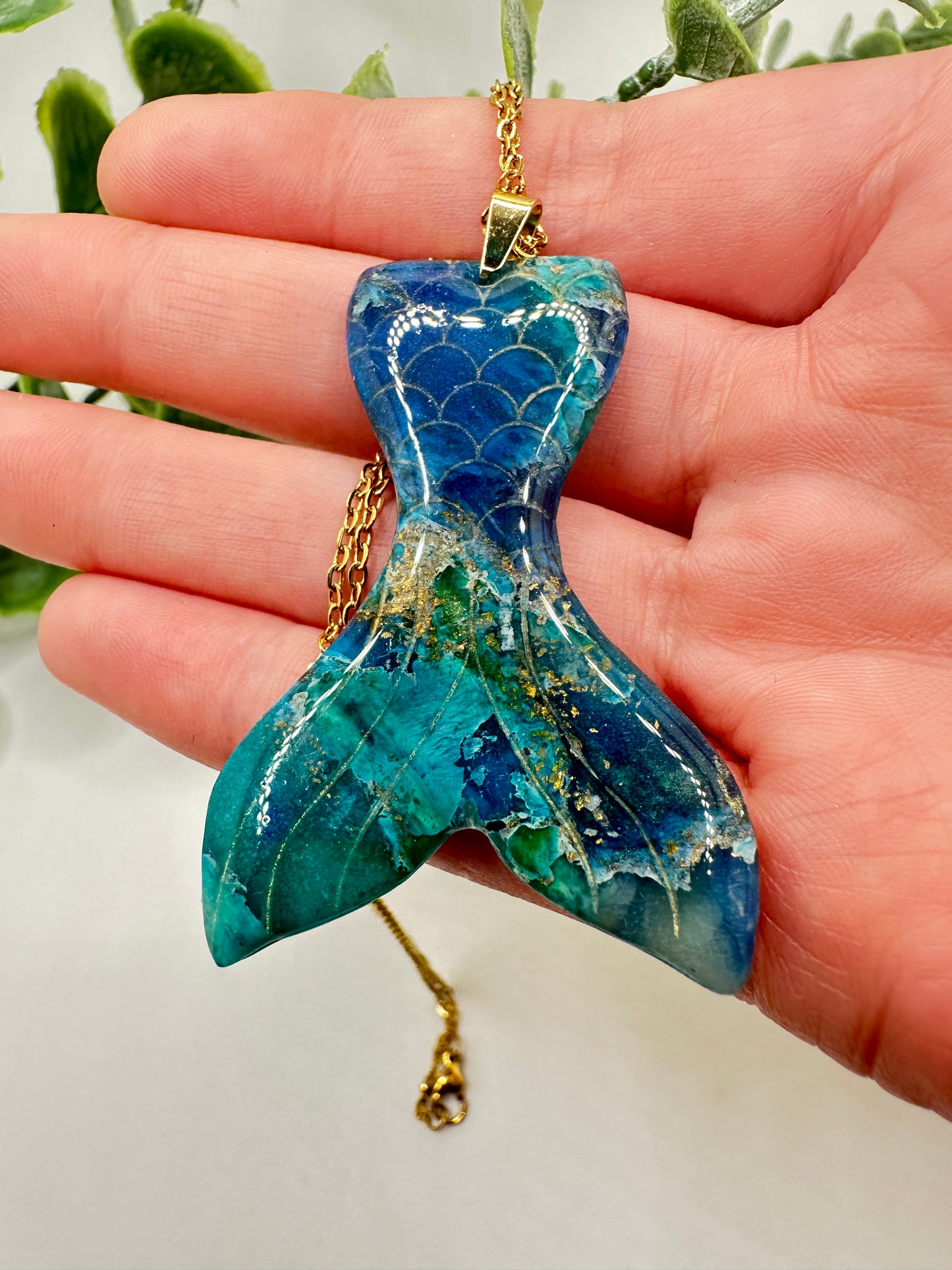 Mermaid Tail Ocean Dreams Necklace
