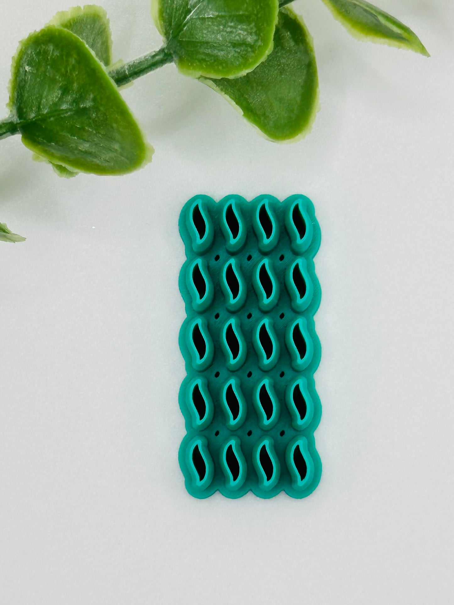 Wavy Leaves Multi (Left & Right) Polymer Clay Cutter