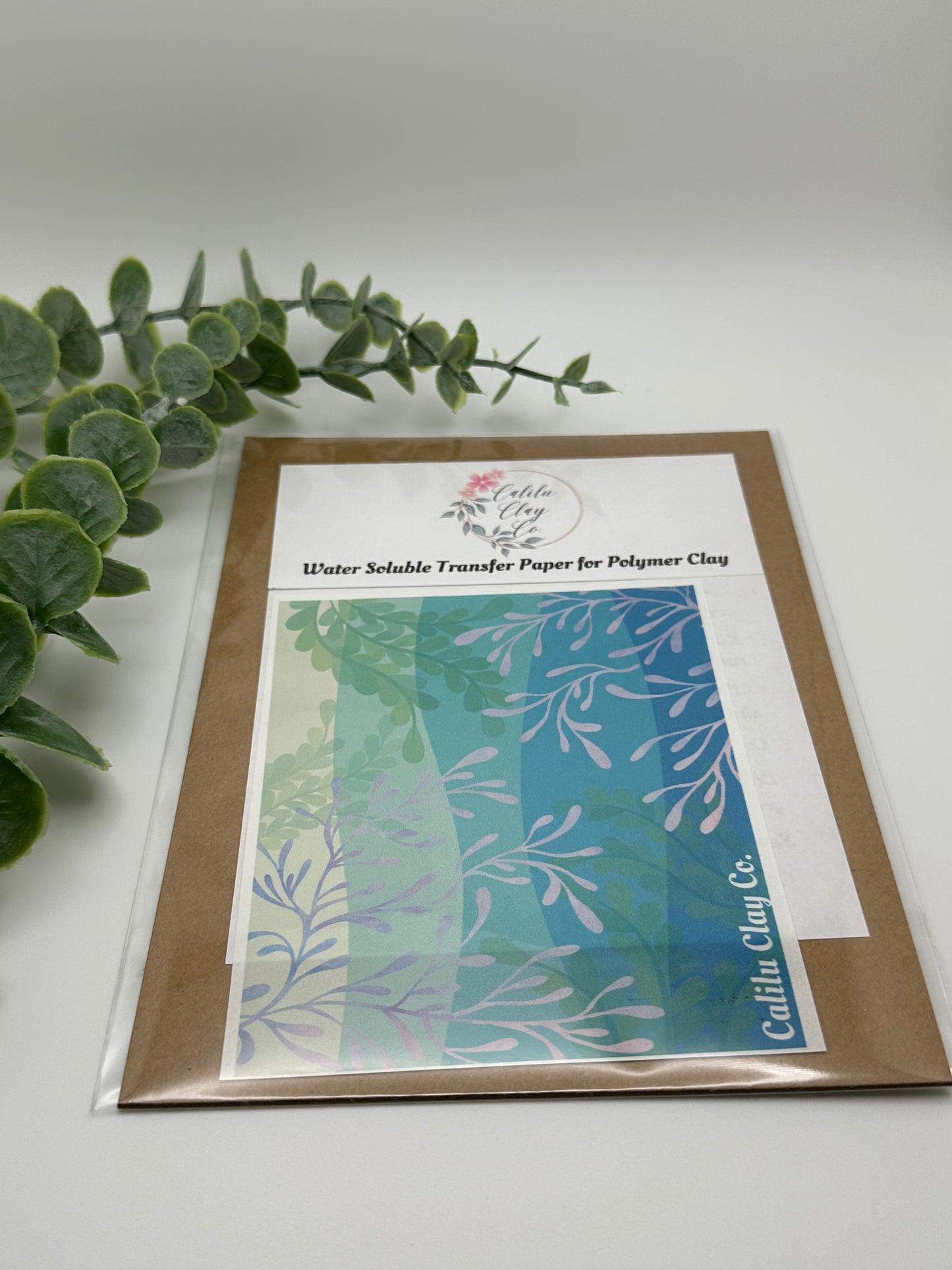 Colorful Kelp Polymer Clay Water-Soluble Transfer Sheet