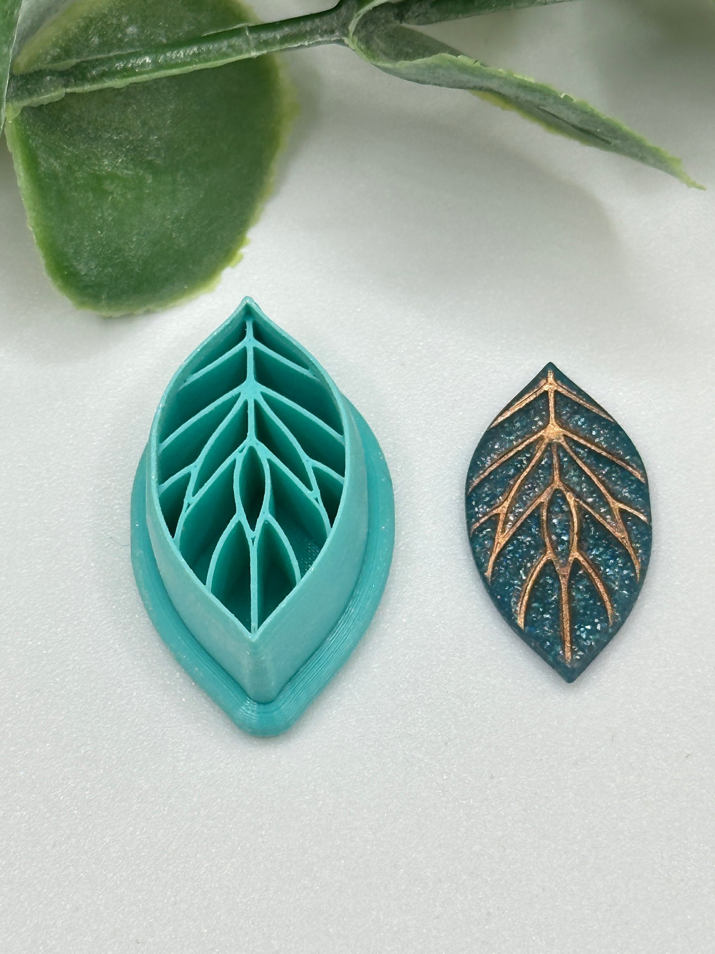 Leaf Abstract Polymer Clay Cutter