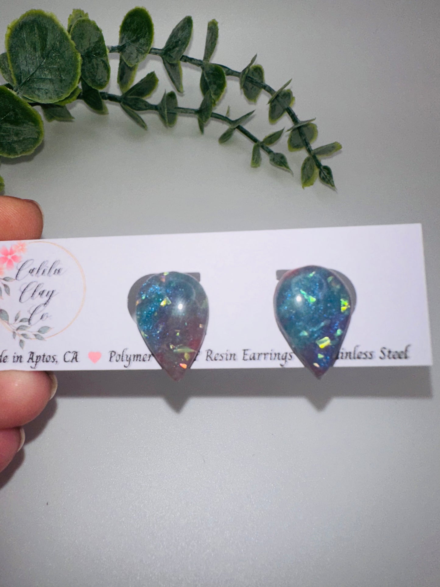 Mermaid Teardrop Studs