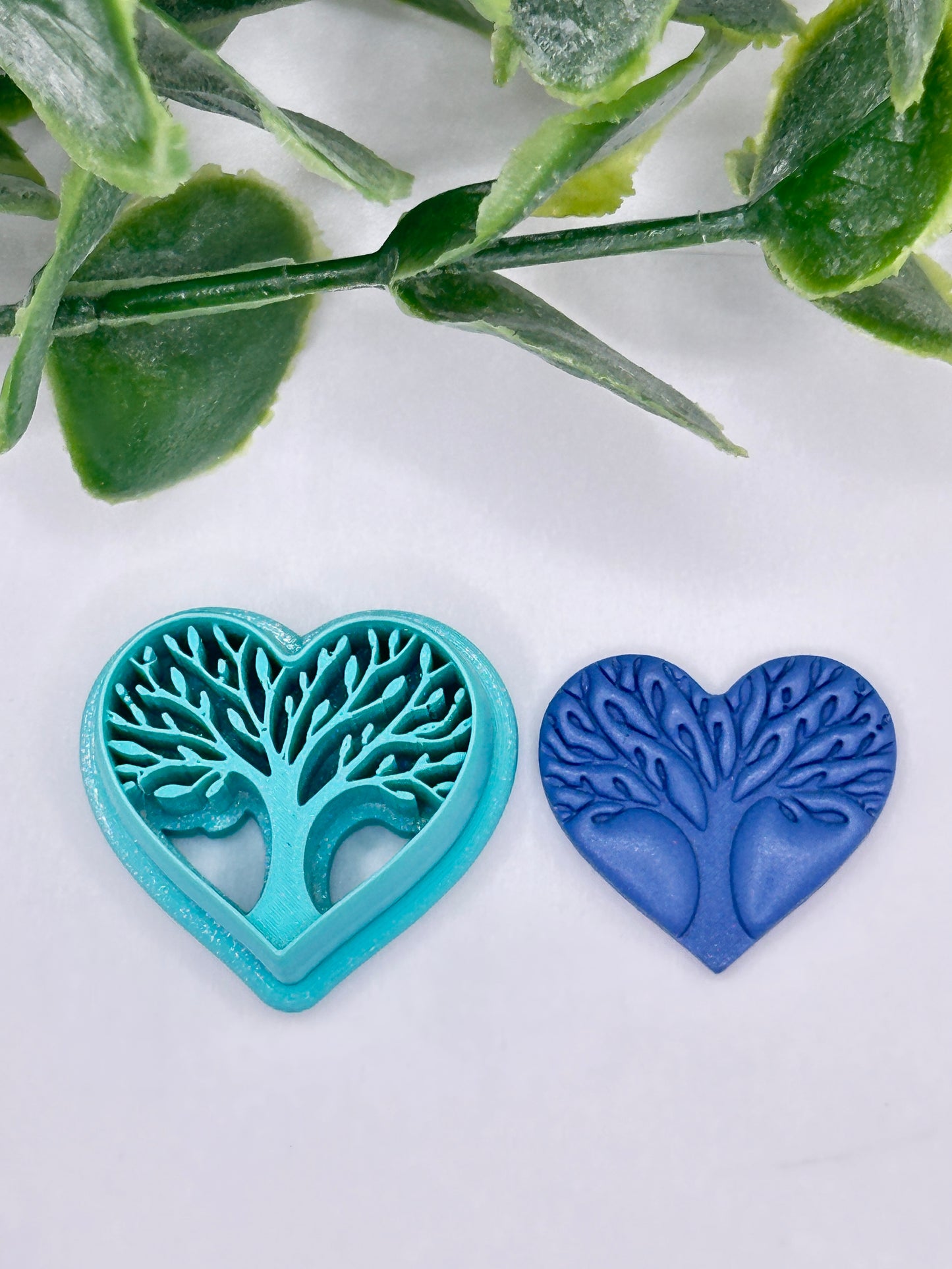Tree of Life Heart Polymer Clay Cutter