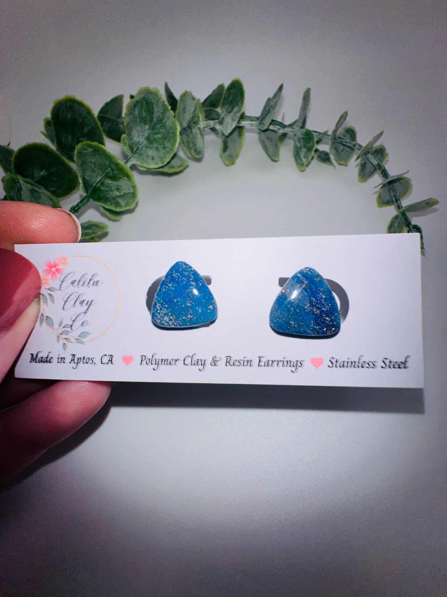 Ocean Triangle Studs