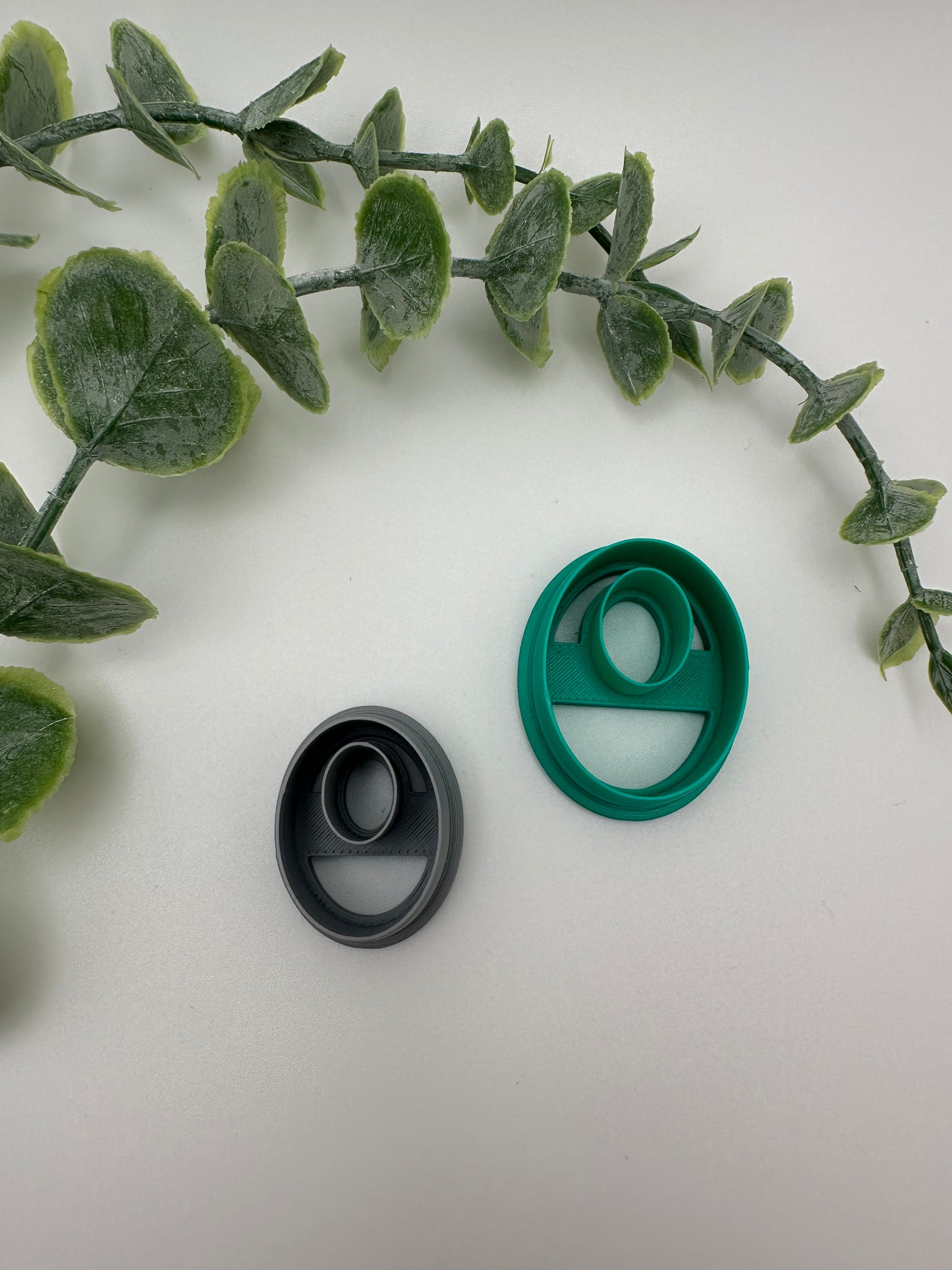 Oval Hoop Cookie Cutter / Polymer Clay Cutter