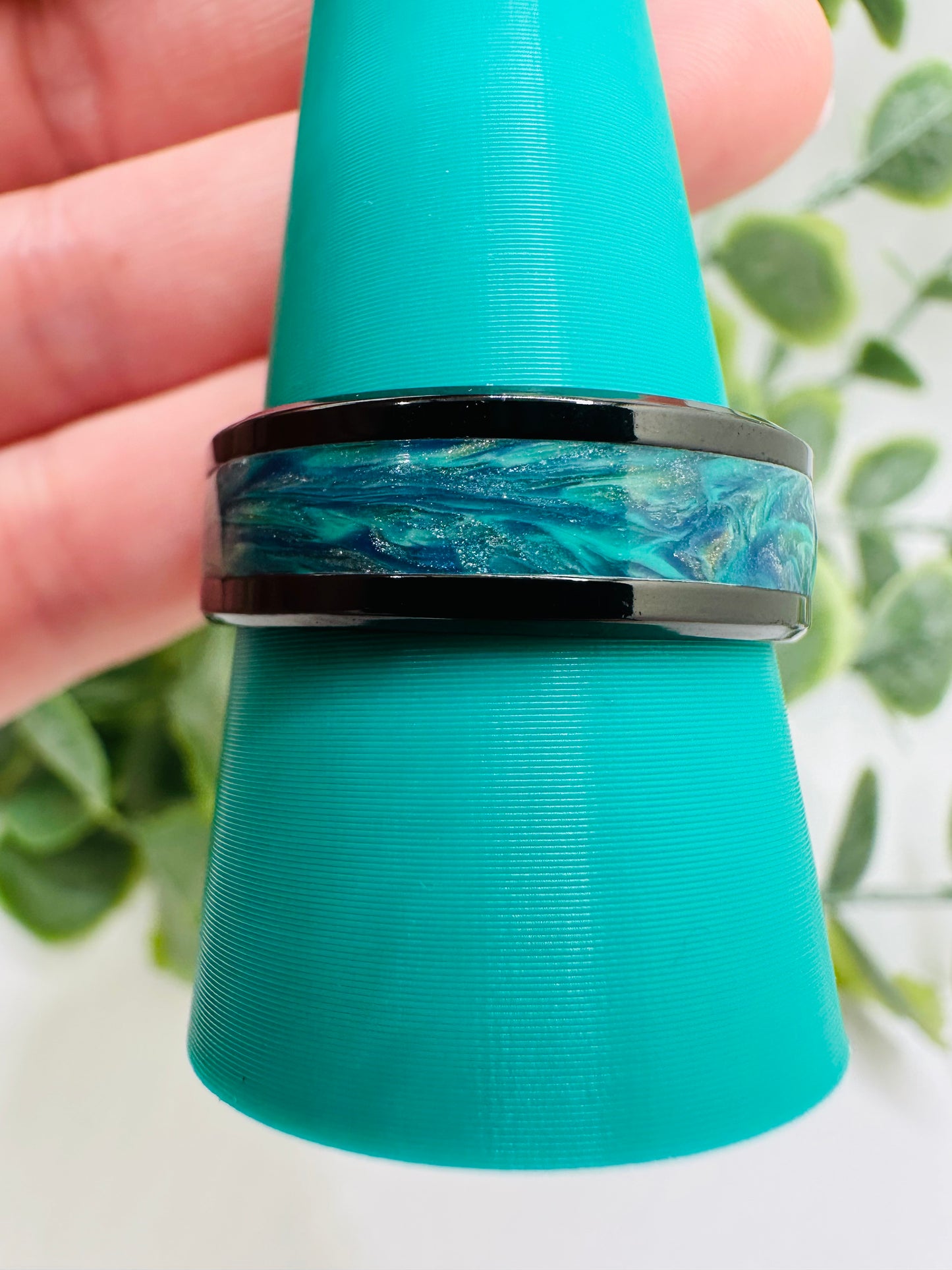 Marbled Teal Ring