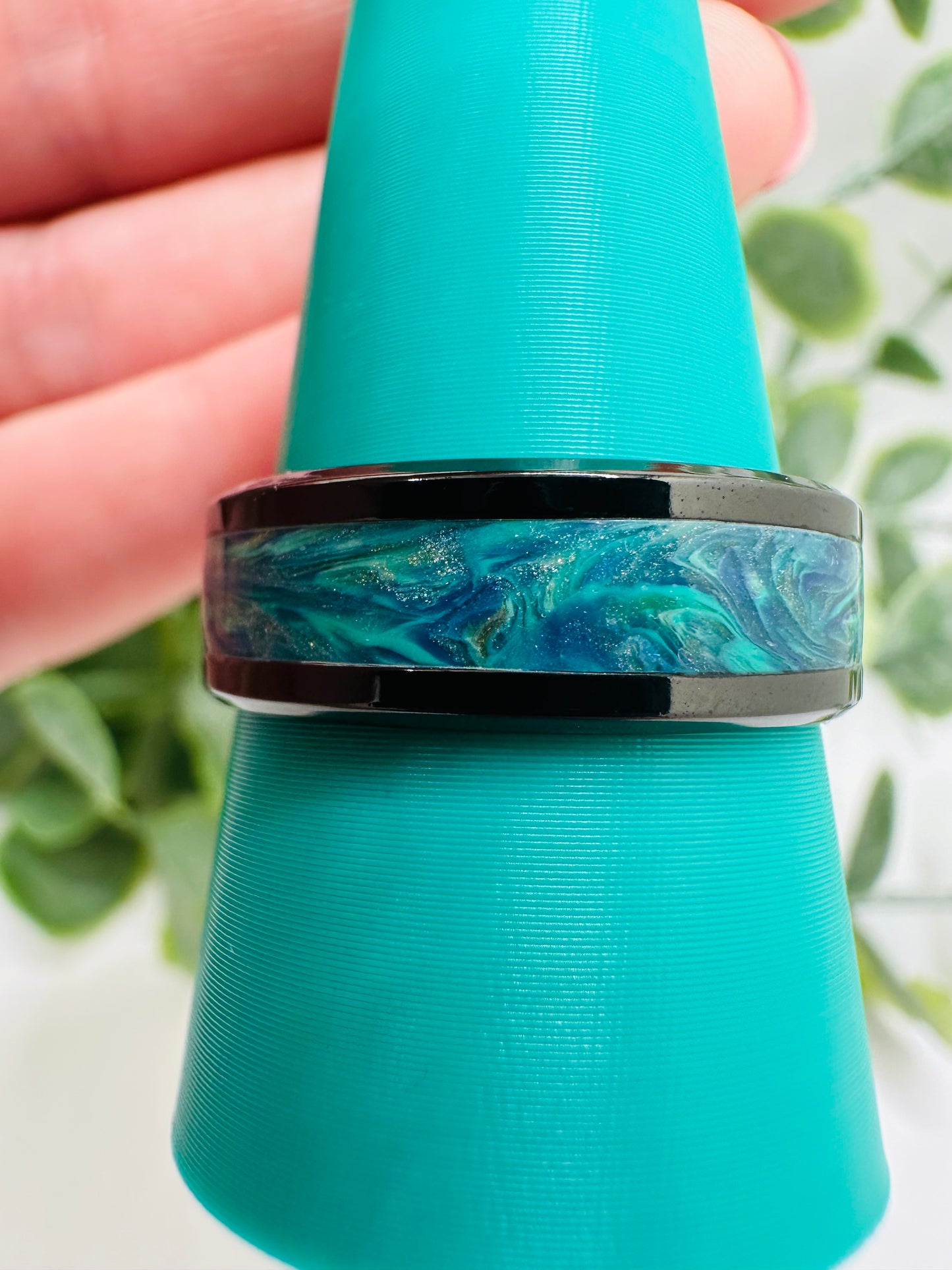 Marbled Teal Ring