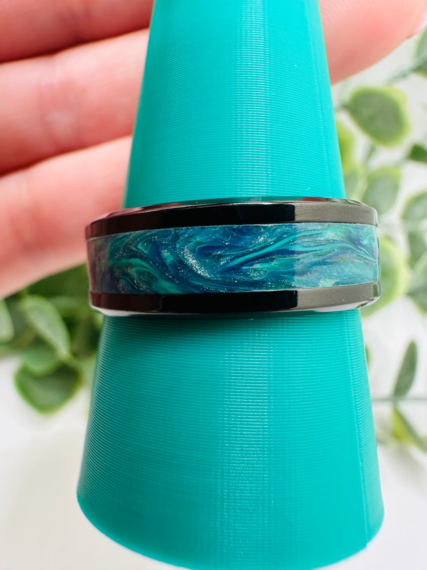 Marbled Teal Ring