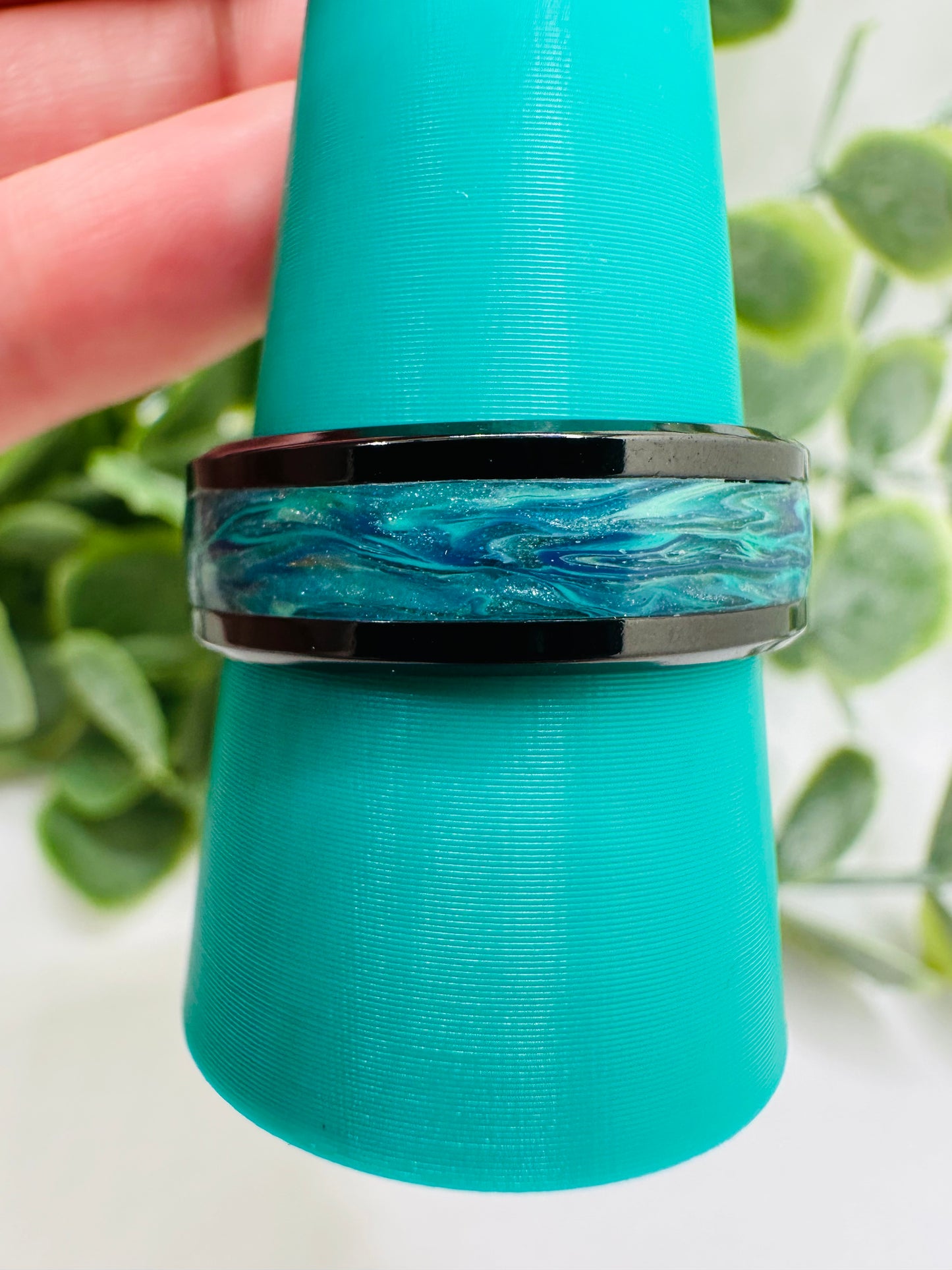 Marbled Teal Ring