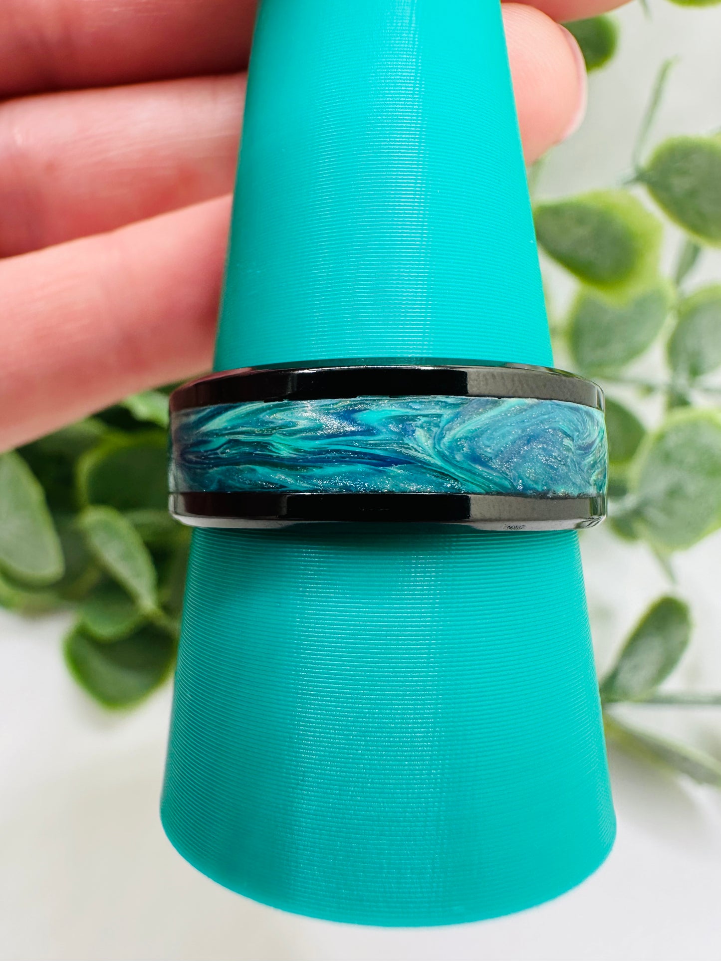 Marbled Teal Ring