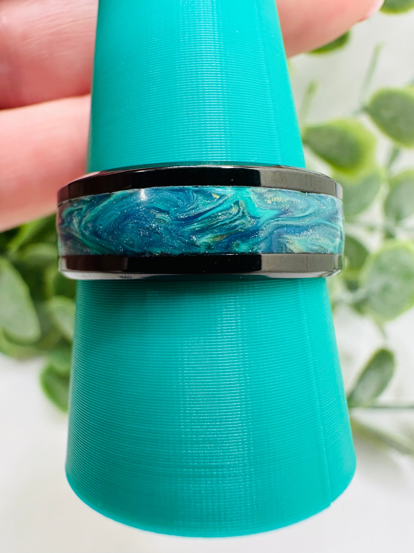 Marbled Teal Ring