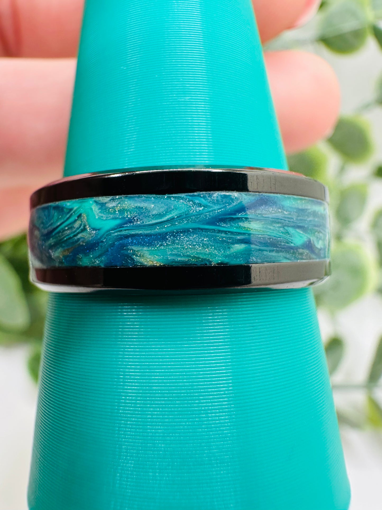 Marbled Teal Ring