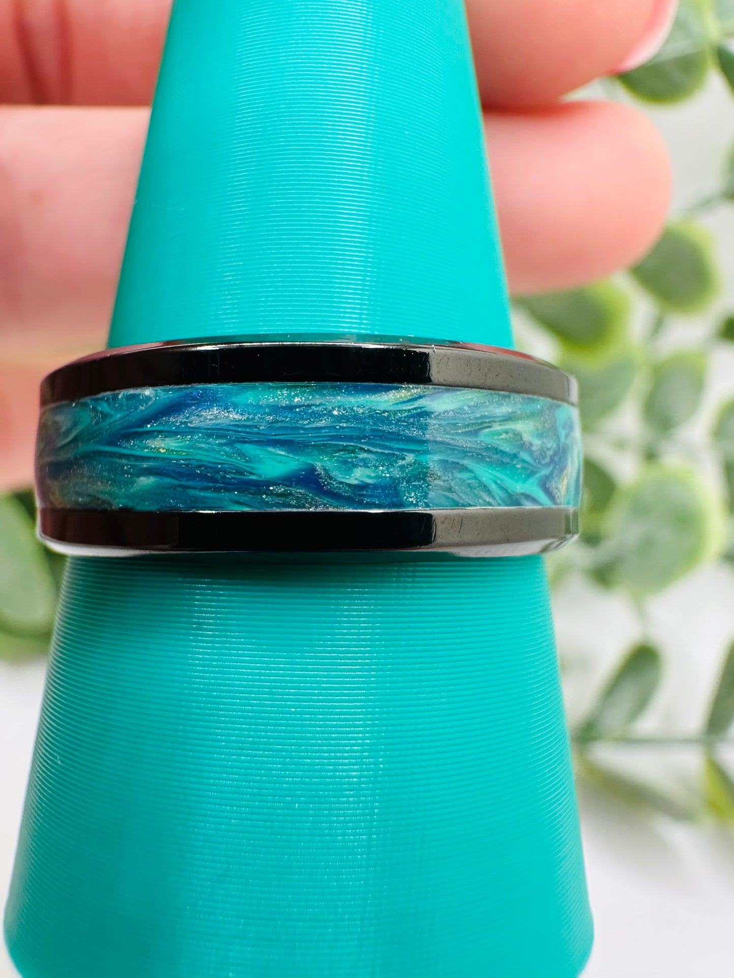 Marbled Teal Ring