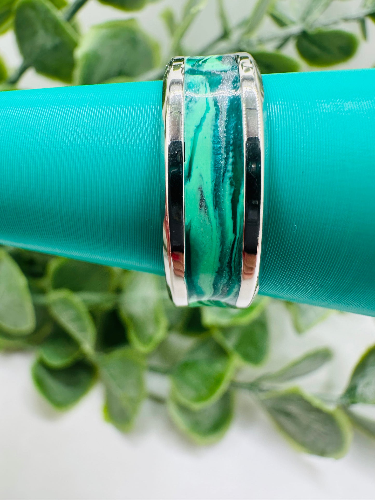 Marbled Teal Ring