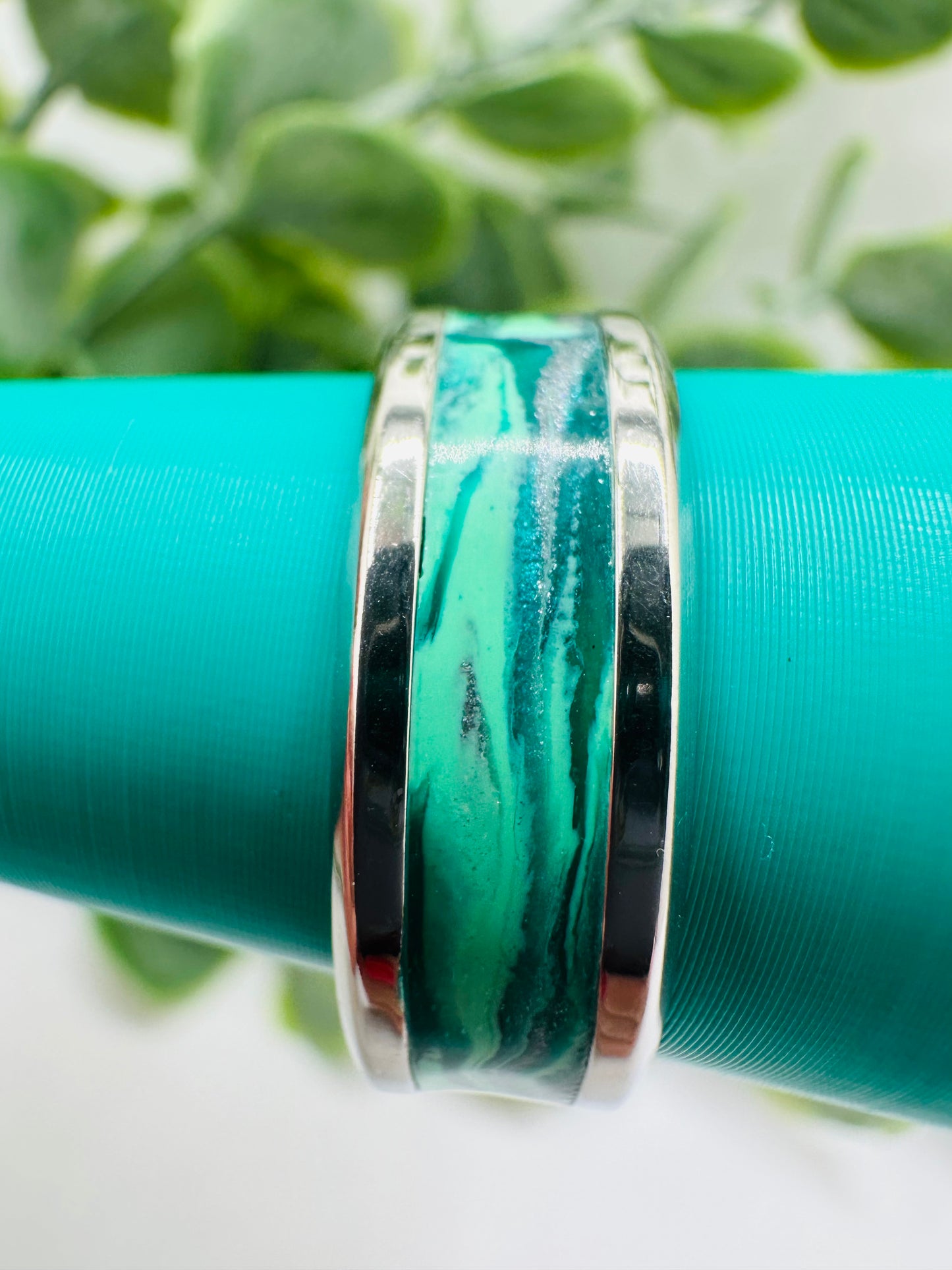 Marbled Teal Ring