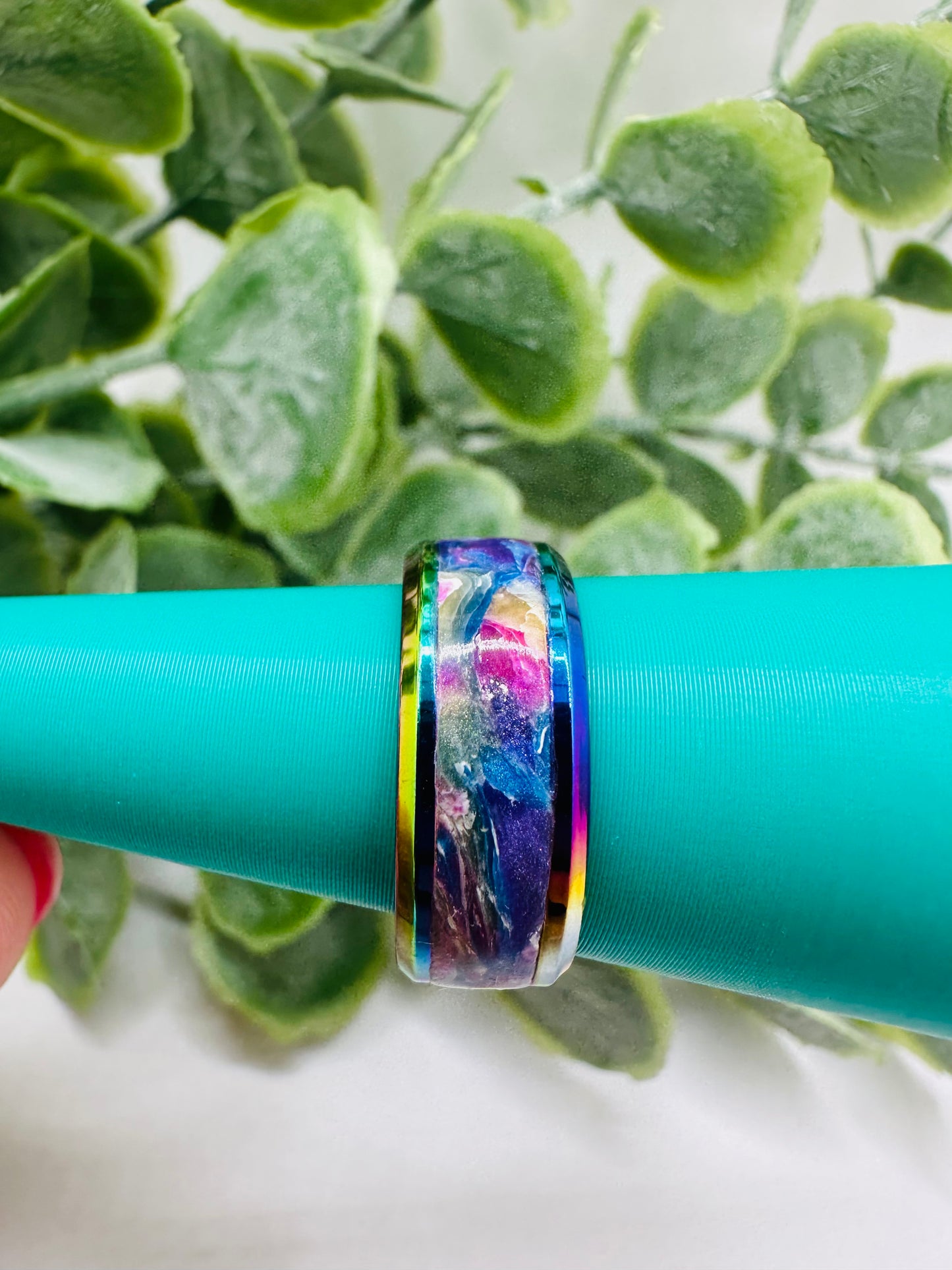 Marbled Rainbow Ring