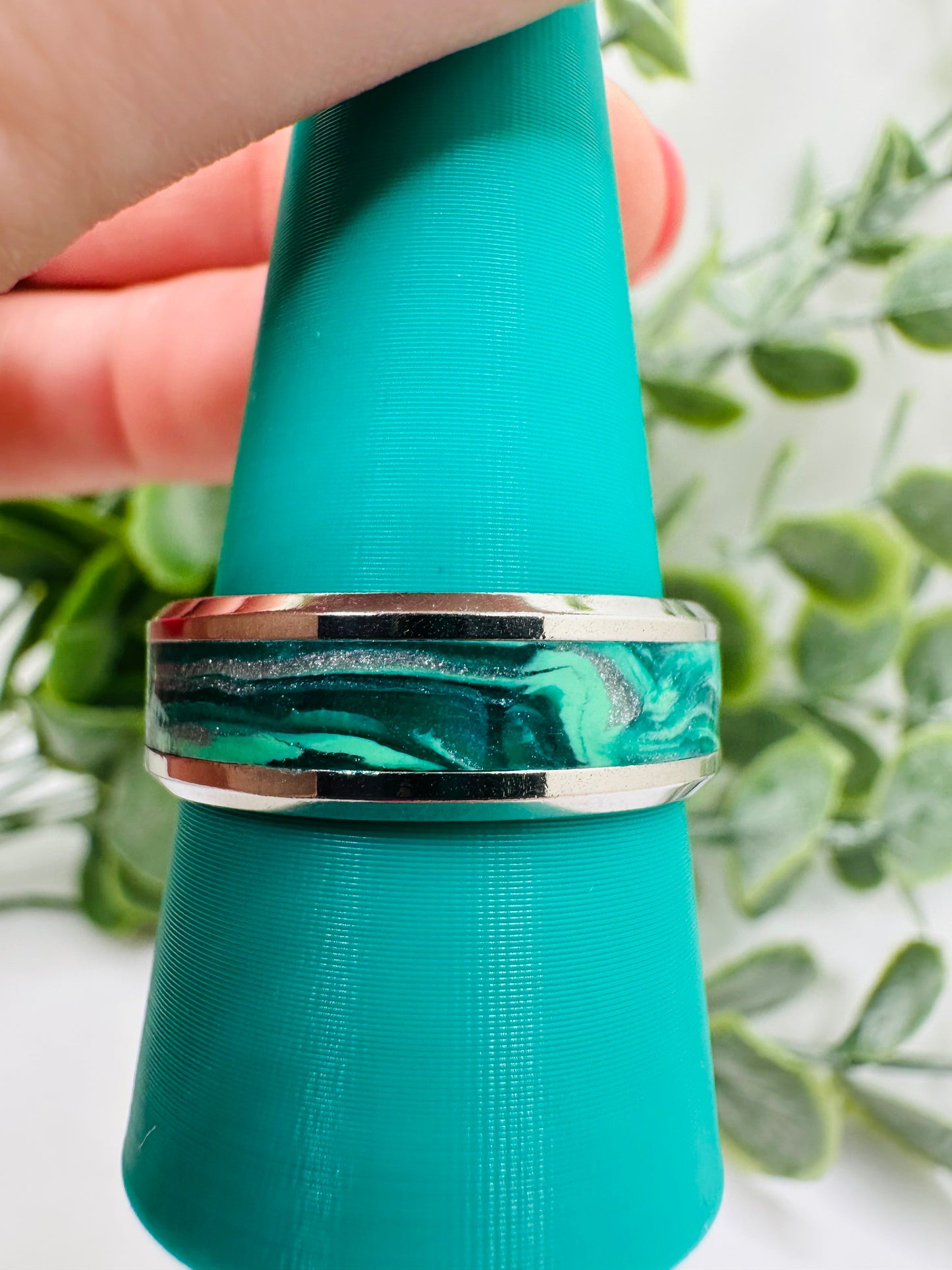 Marbled Teal Ring