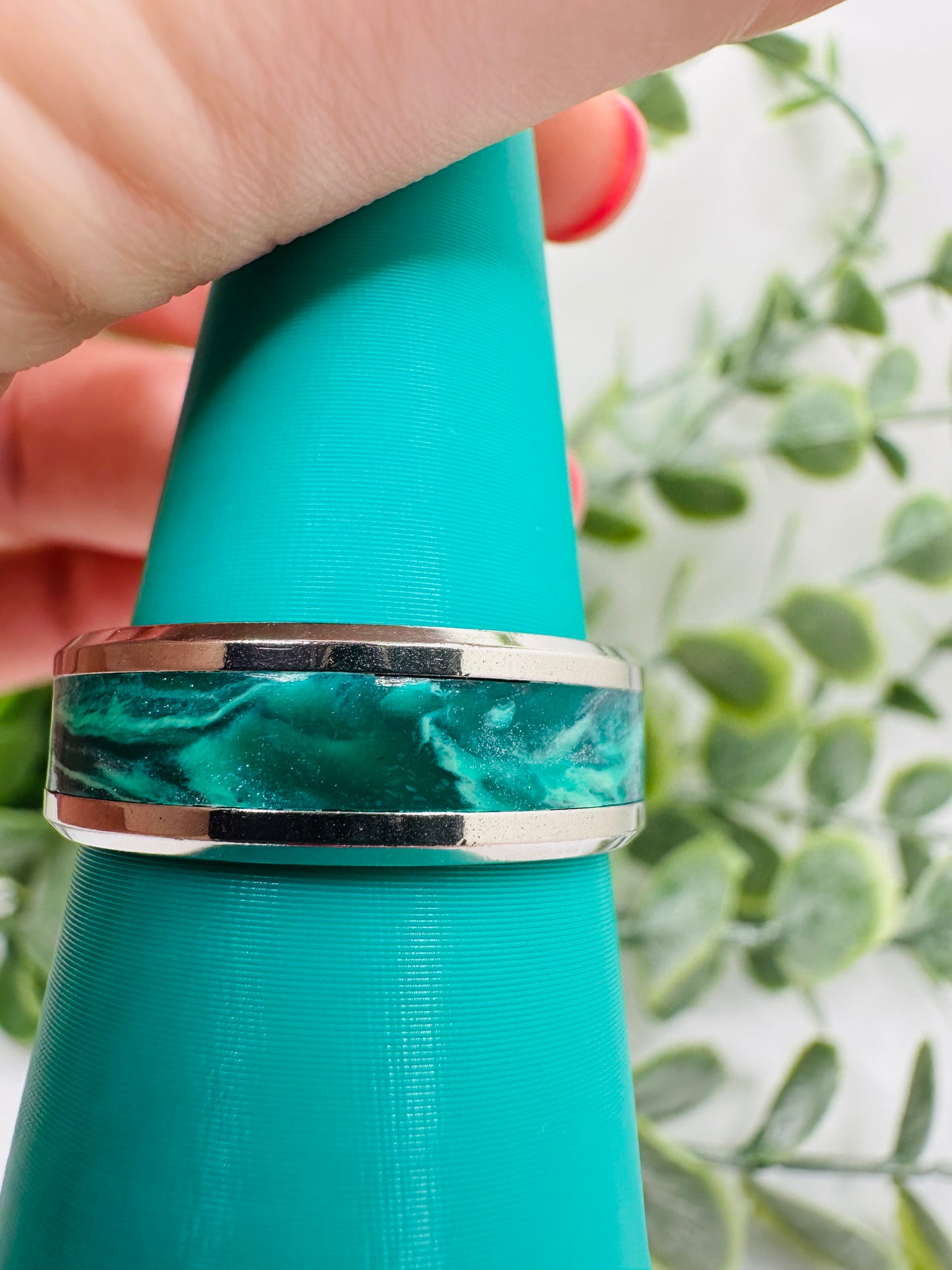 Marbled Teal Ring