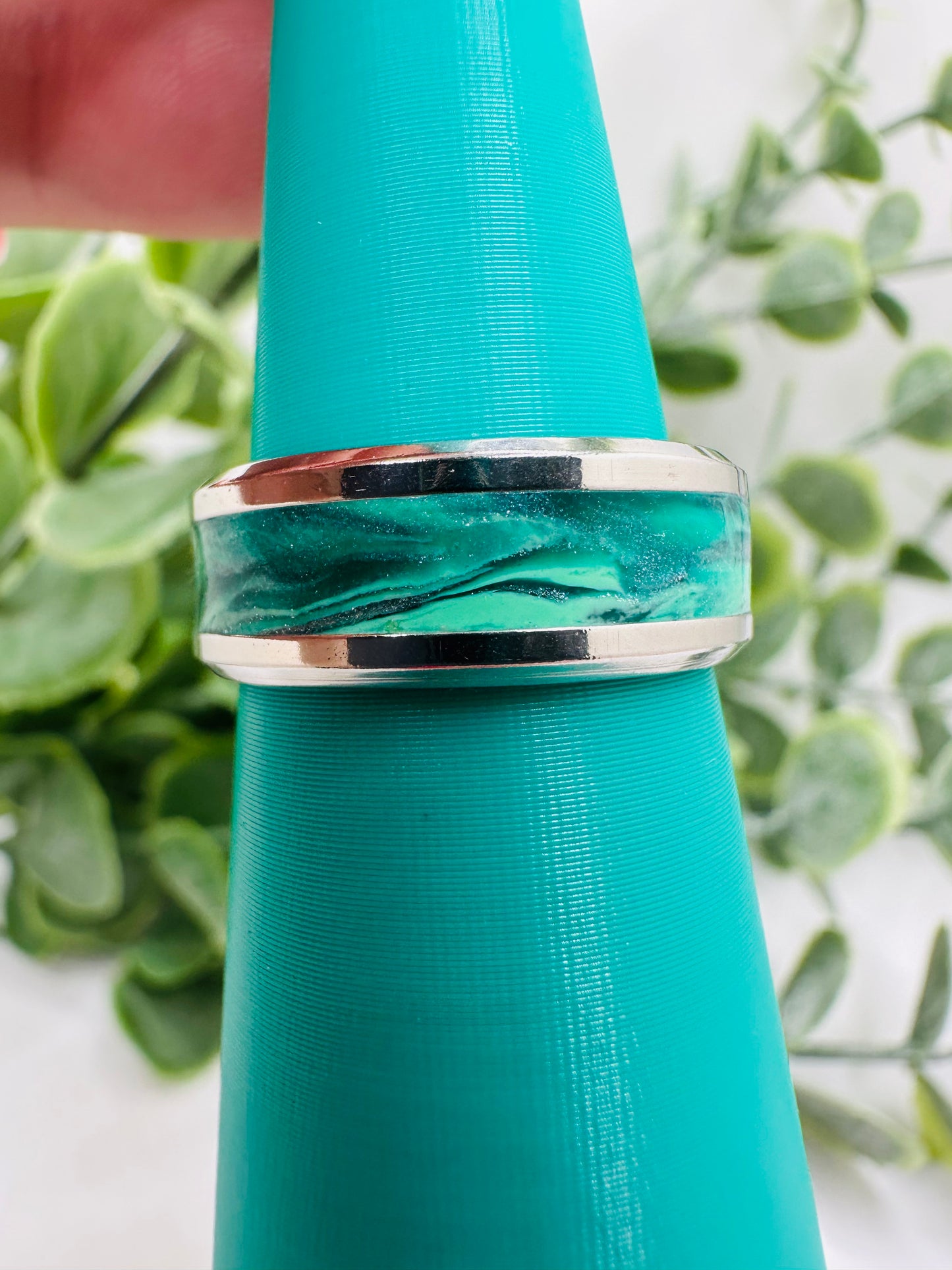 Marbled Teal Ring