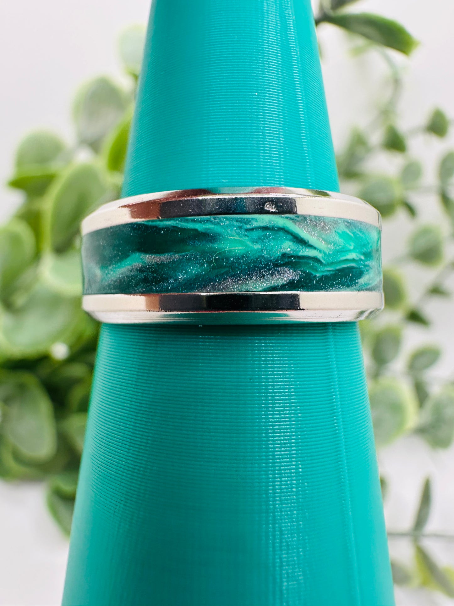 Marbled Teal Ring