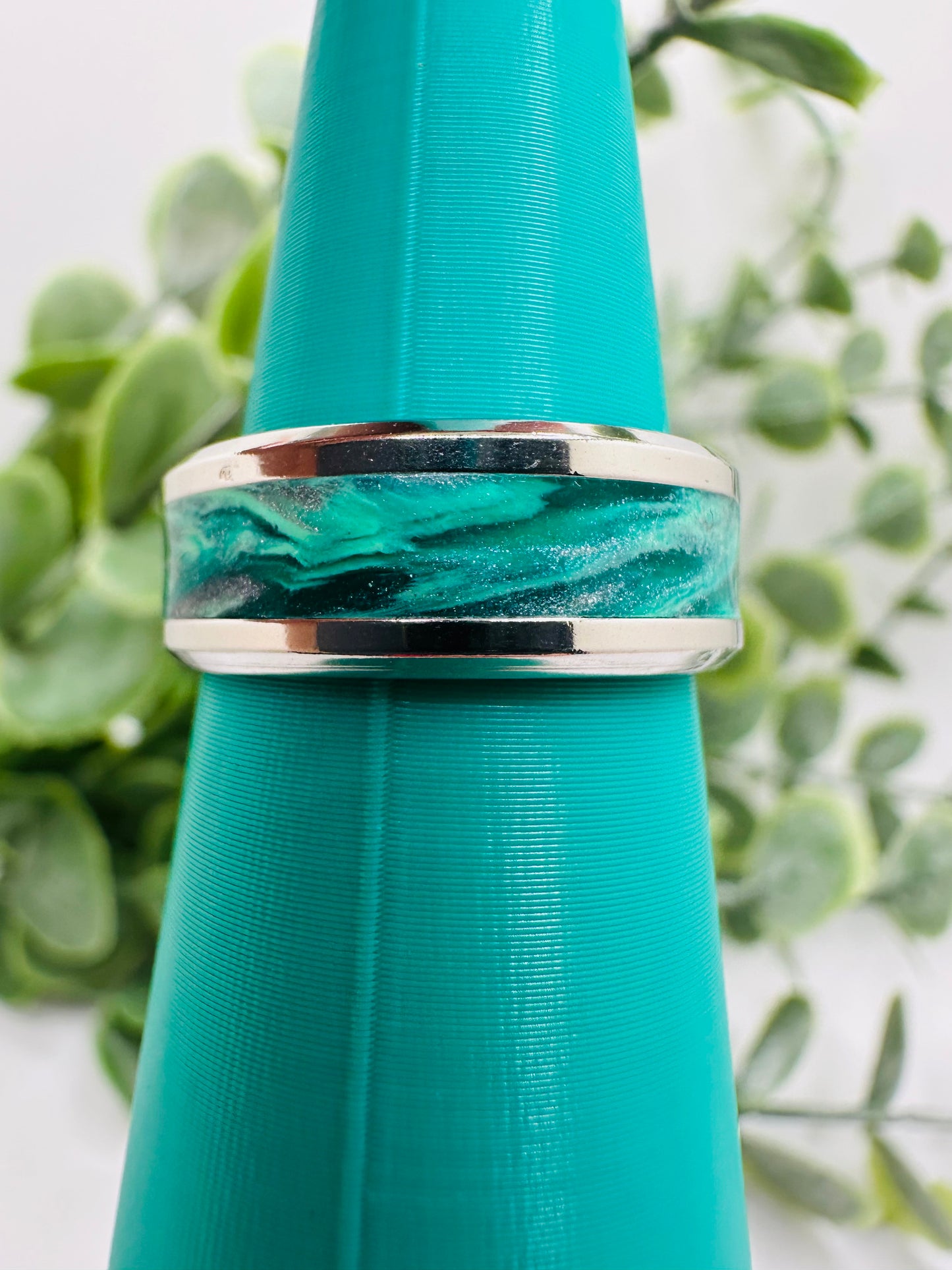 Marbled Teal Ring