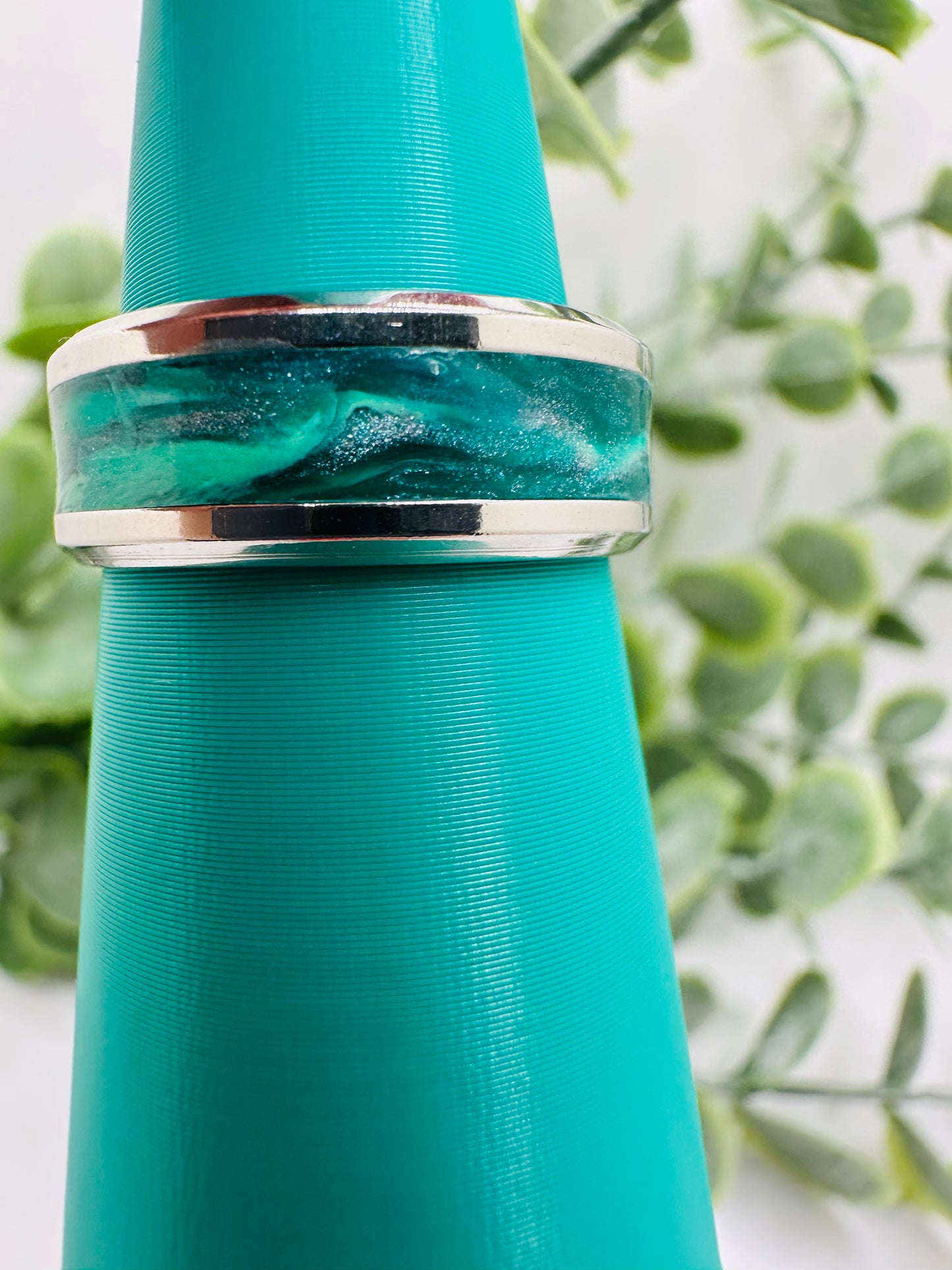 Marbled Teal Ring